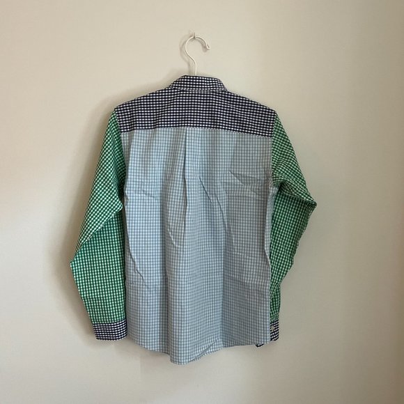 Brooks Brothers Boy's Large Button Up Multicolor Gingham Collage - Picture 6 of 6